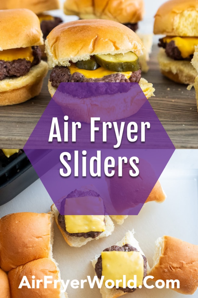 Air Fried sliders collage