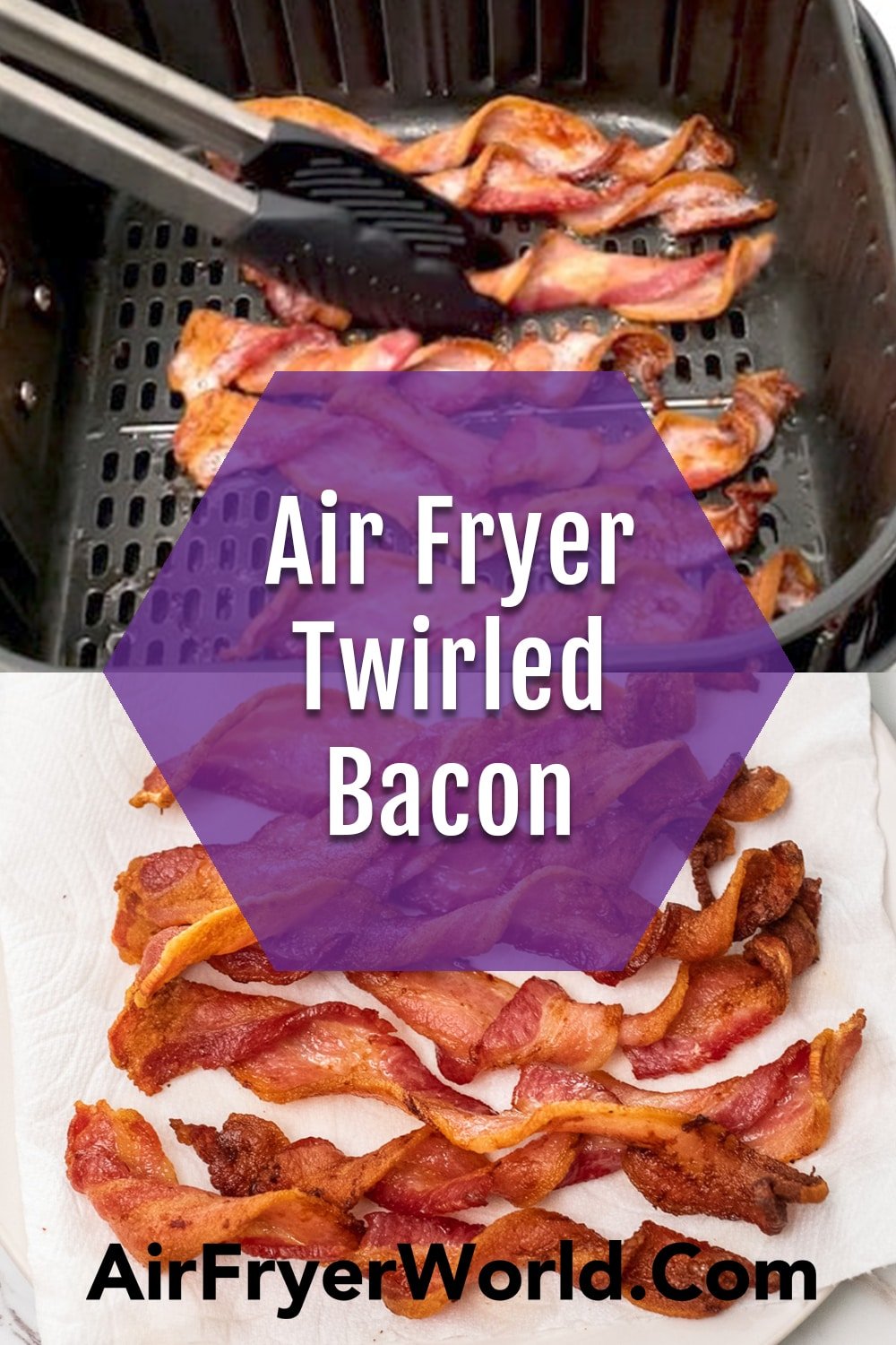 Air Fryer Twisted Bacon Recipe Crispy and Easy | Air Fryer World