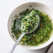 Chimichurri Sauce for Air Fryer Food