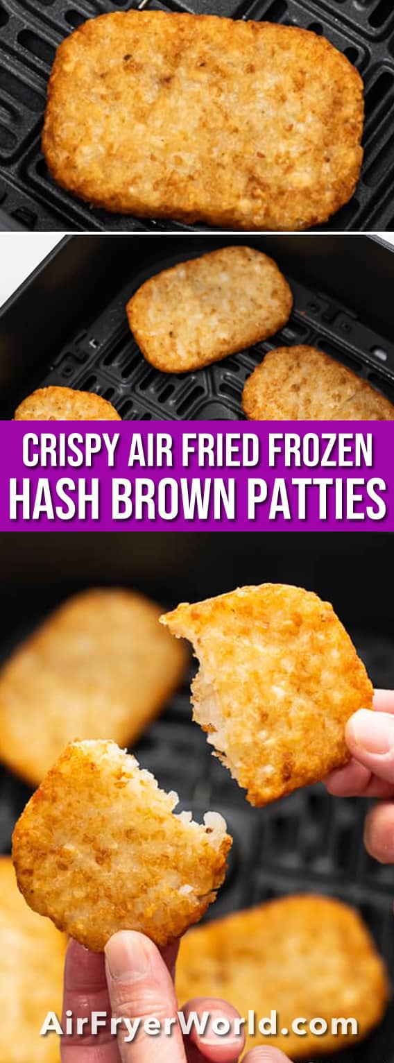 Air Fryer Hash Browns How to Cook Patties from Frozen EASY TIPS