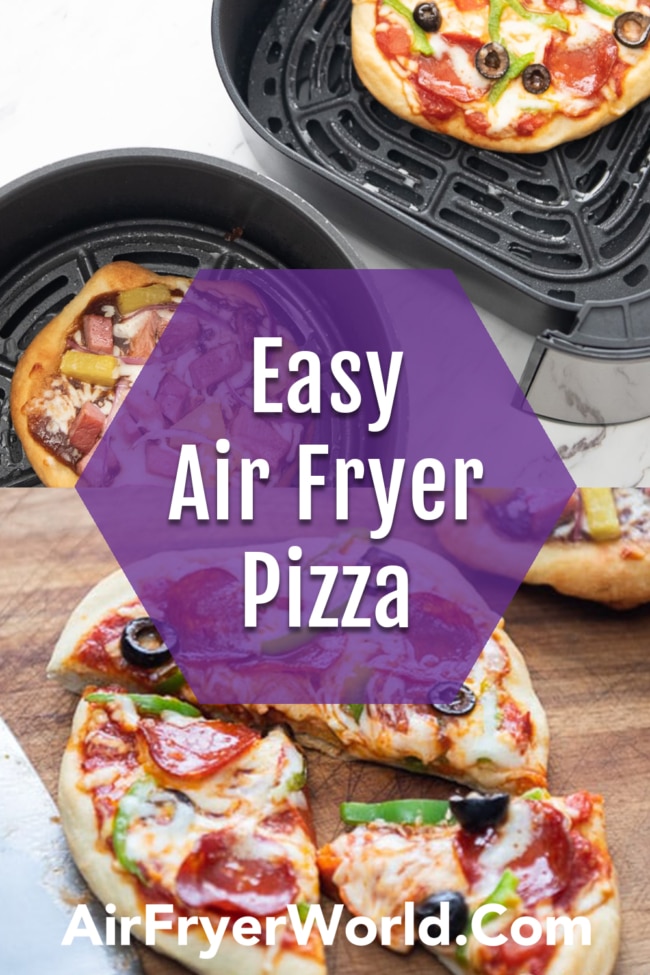 Easy Air Fryer Pizza collage