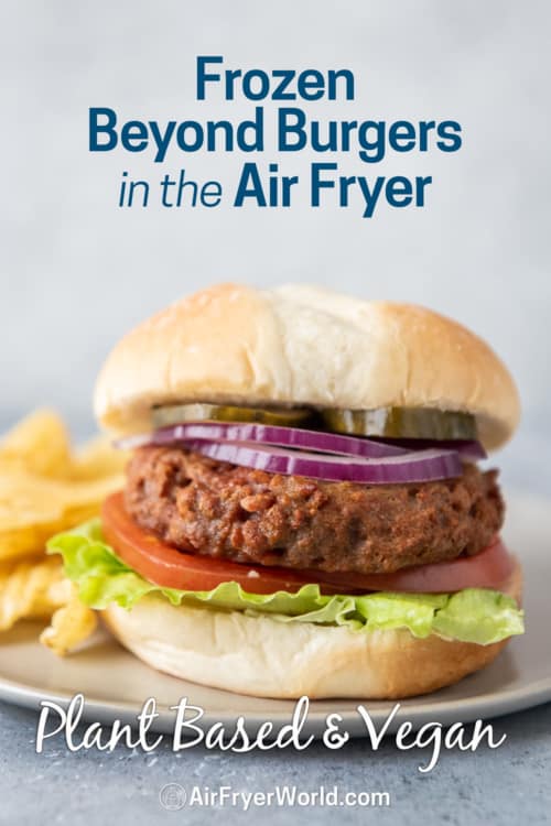 air fryer frozen beyond burgers 