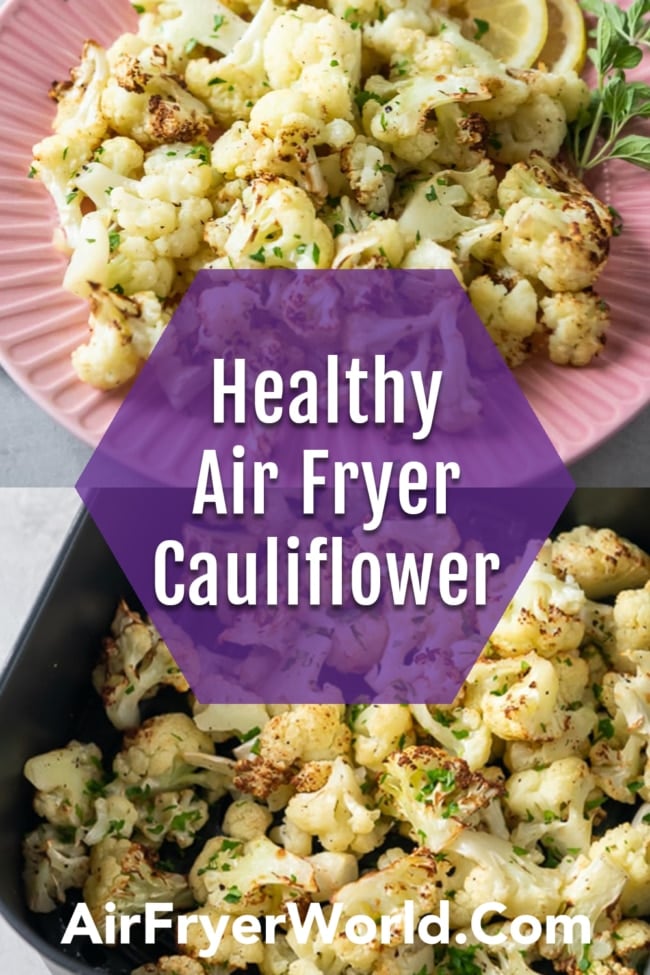 Air Fryer Cauliflower collage