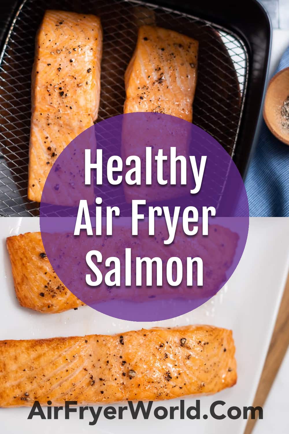Air Fryer Salmon Recipe 10 MIN EASY KETO | Air Fryer World