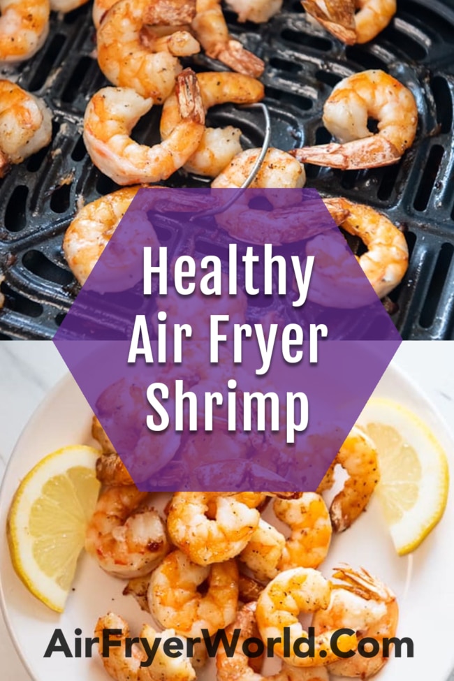 Air Fryer Frozen Shrimp collage