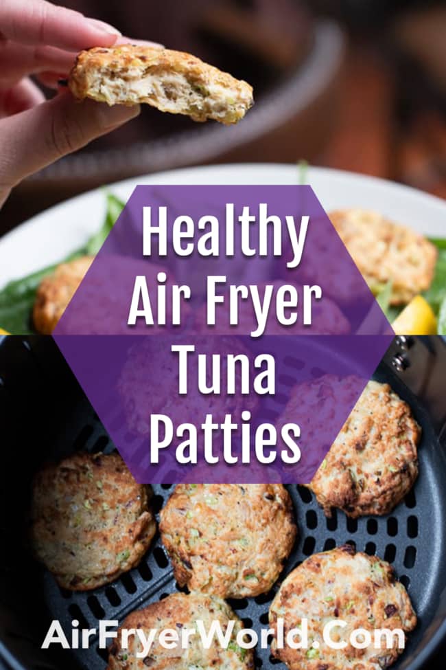 Air Fried Tuna Patties Recipe in Air Fryer collage