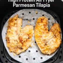tilapia in air fryer basket