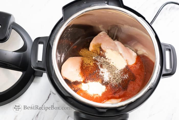 Chicken Tacos in Pressure Cooker | BestRecipeBox.com