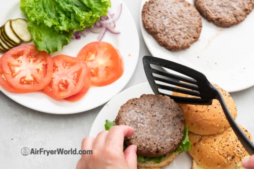 vegan plant based hamburger toppings