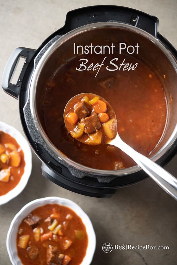Instant Pot Beef Stew Recipe | @bestrecipebox