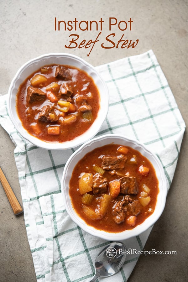 Instant Pot Beef Stew Recipe | @bestrecipebox