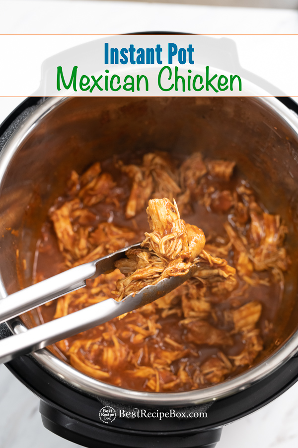 Instant Pot Mexican Chicken Taco in Pressure Cooker | BestRecipeBox.com