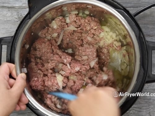 Browning beef in Instant pot