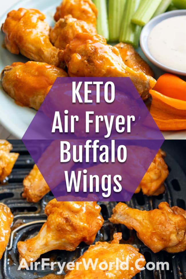 Air Fried Buffalo Wings collage