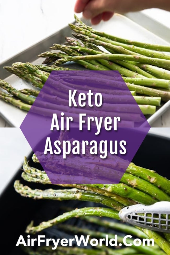 Air Fryer Asparagus recipe collage
