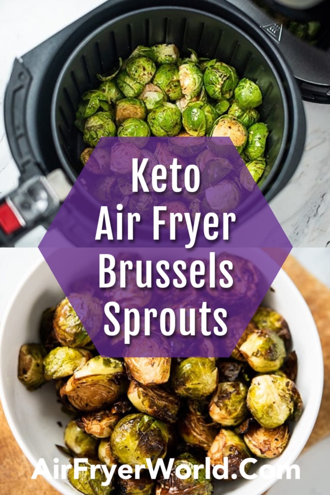 Air Fryer Roasted Brussels Sprouts collage