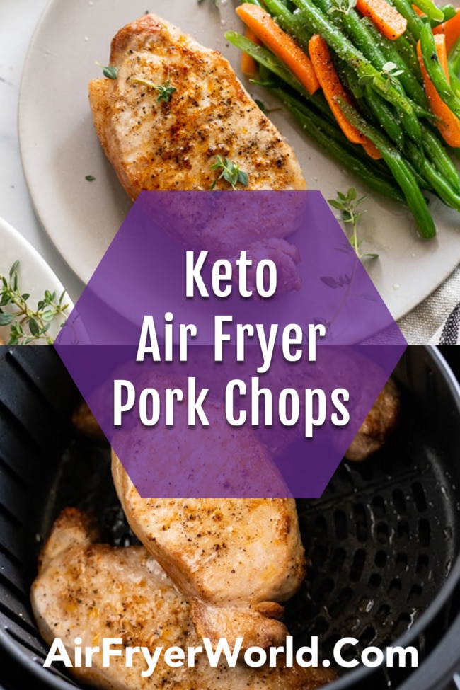 Easy Air Fried Pork Chops Recipe collage