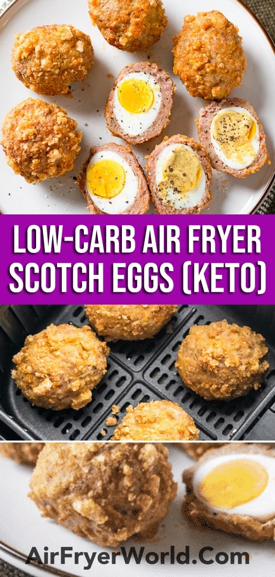 Air Fryer Scotch Eggs Recipe KETO LOW CARB | Air Fryer World