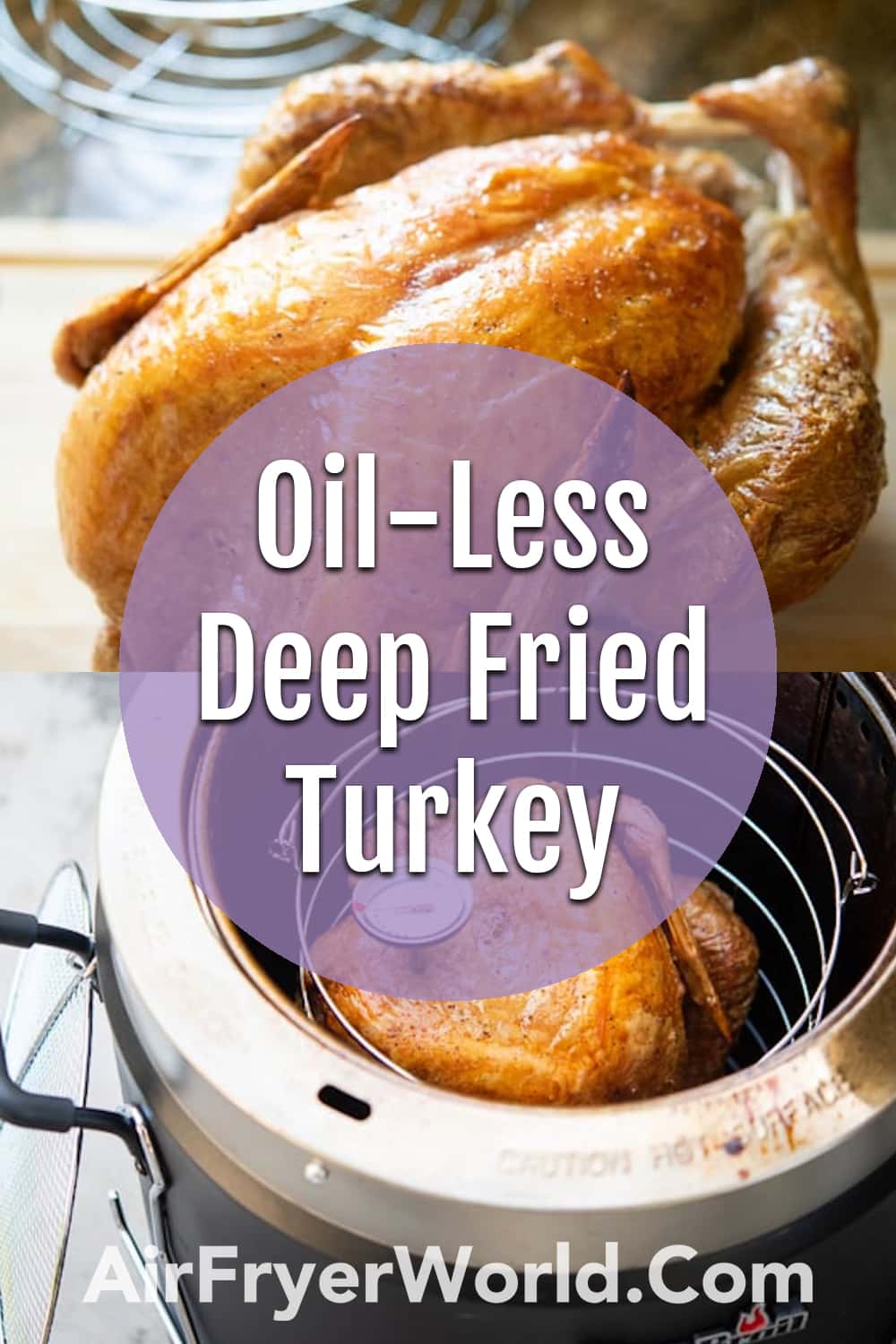 Oil Less Fried Turkey with Crispy Skin HEALTHY Air Fryer World