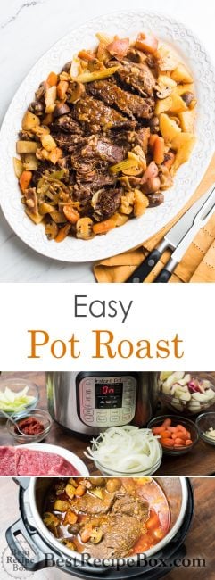 Tender Juicy Pot Roast in Instant Pot Pressure Cooker | @bestrecipebox