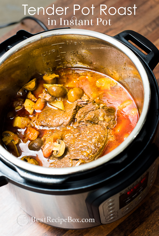 Tender Juicy Pot Roast in Instant Pot Pressure Cooker | @bestrecipebox