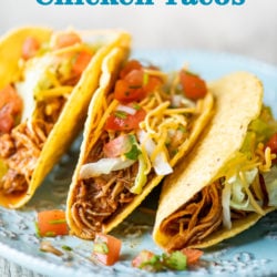 Slow Cooker Chicken Tacos Recipe in Crock Pot | BestRecipeBox.com