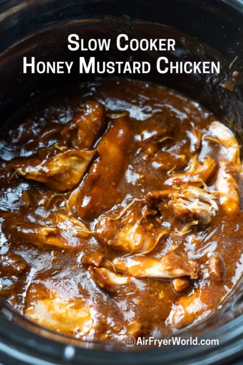 juicy chicken in crock pot bowl 