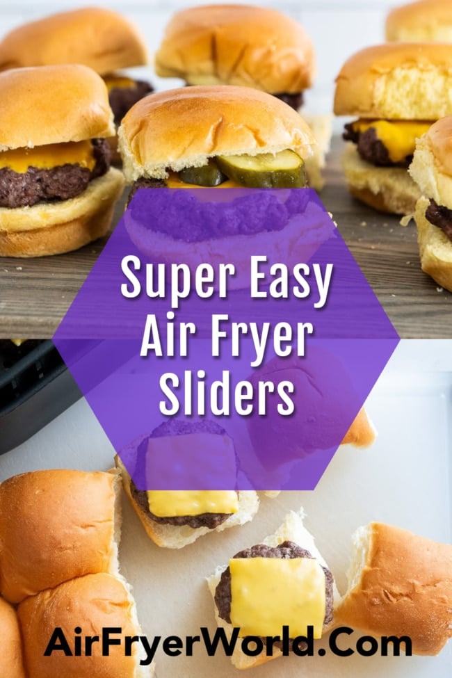 Air Fried Sliders Recipe collage