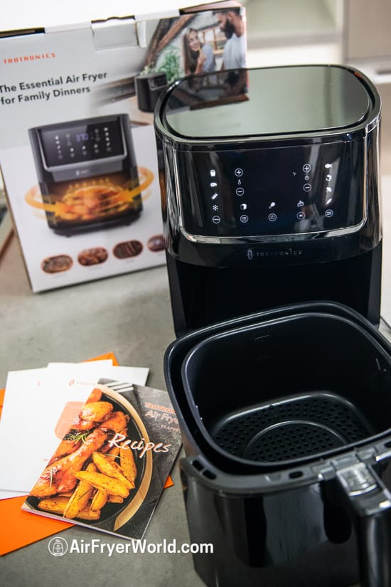 Quiet & Large AIR FRYER Unboxing & Review [TaoTronics] 