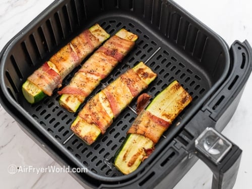 crispy bacon and zucchini