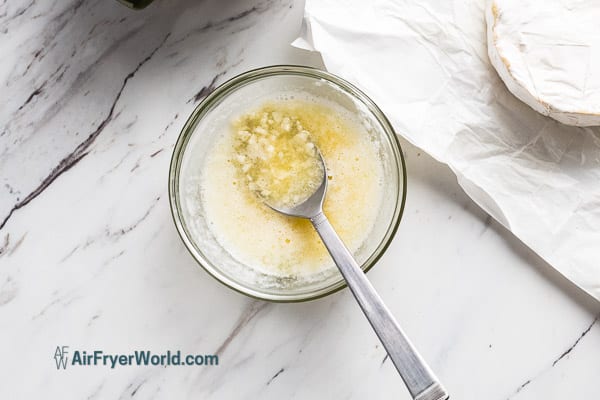 garlic butter in small bowl