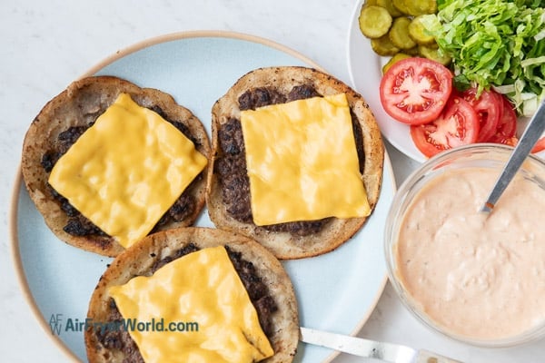 toppings for burger tacos 