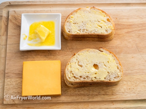 buttered bread