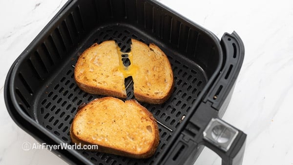 melted cheese between bread