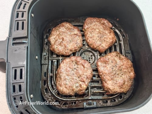 cooked greek lamb patties for burgers