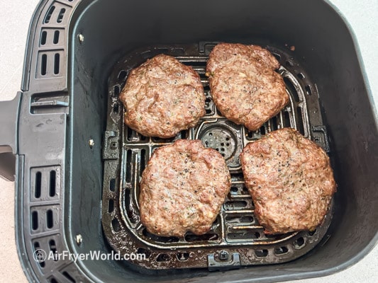 cooked greek lamb patties for burgers