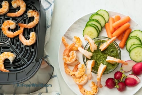 pesto shrimp cocktail in air fryer