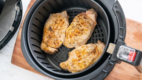 cooked chops in air fryer