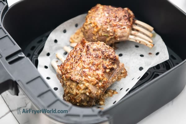Air Fryer Rack of Lamb - Corrie Cooks