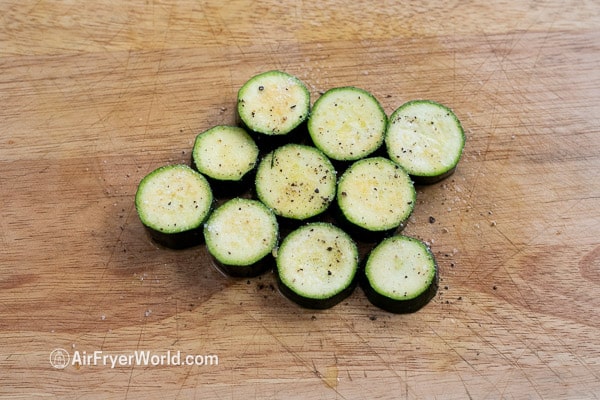 seasoned zucchini coins