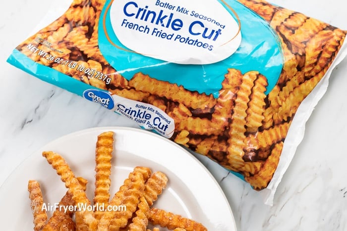 Air Fryer Frozen Crinkle Fries-So Crispy! | Air Fryer World