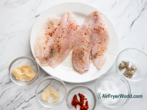 seasoned tilapia fillets