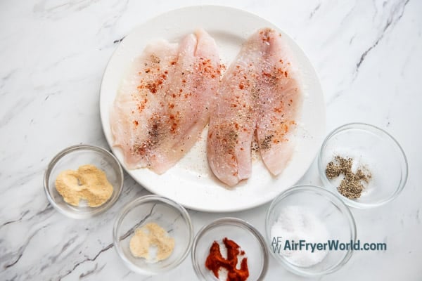 seasoned tilapia fillets