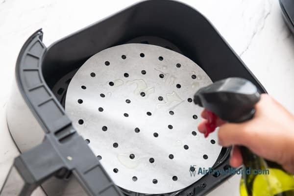 oiling air fryer liner
