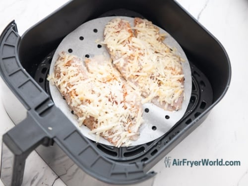 raw fish ready to cook in air fryer