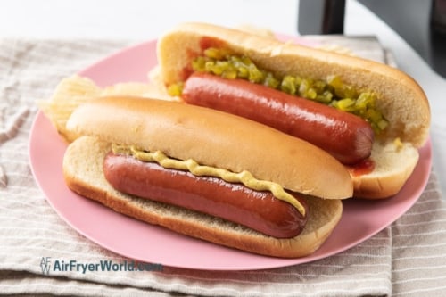 toppings for air fried hot dog