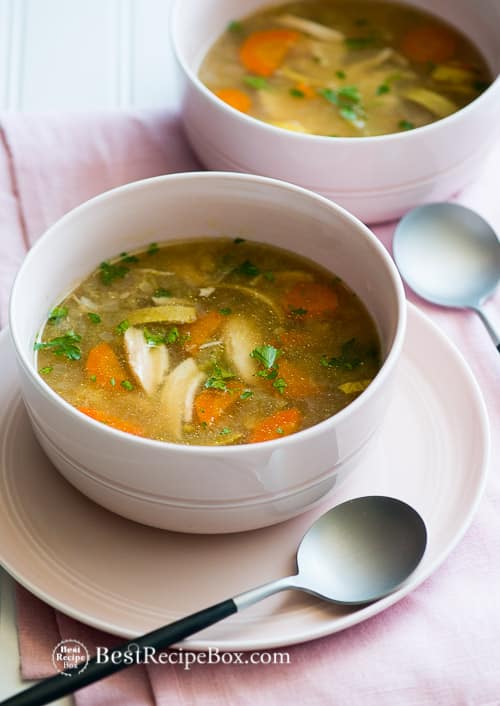 Awesome Slow Cooker Chicken Vegetable Soup Recipe from @bestrecipebox