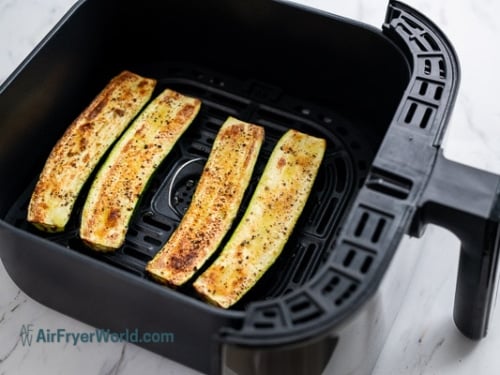 cooked zucchini slices